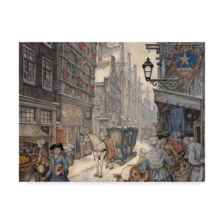 Anton Pieck 'City Carriage' Canvas Art,35x47